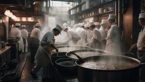 Staff Karyawan dan Koki yang Tepat